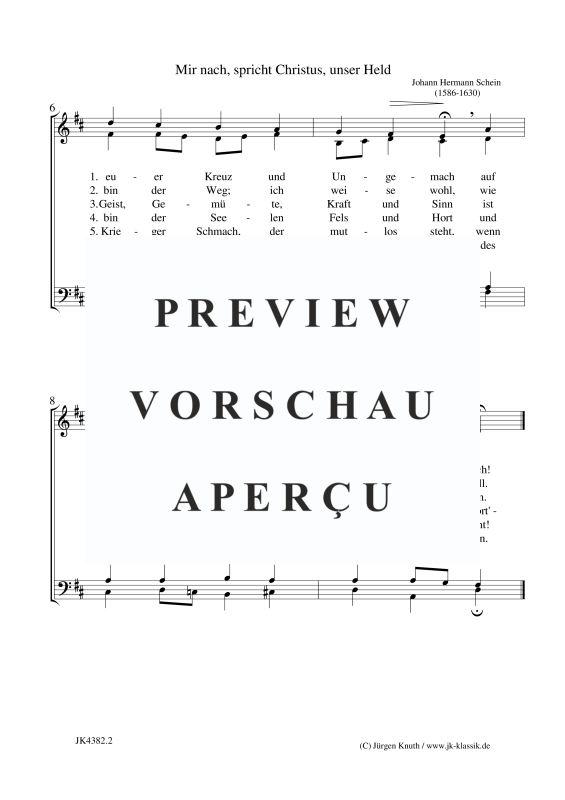 Produktgalerie: Seite 3 von 3 Mir nach, spricht Christus, unser Held, , Gemischter Chor