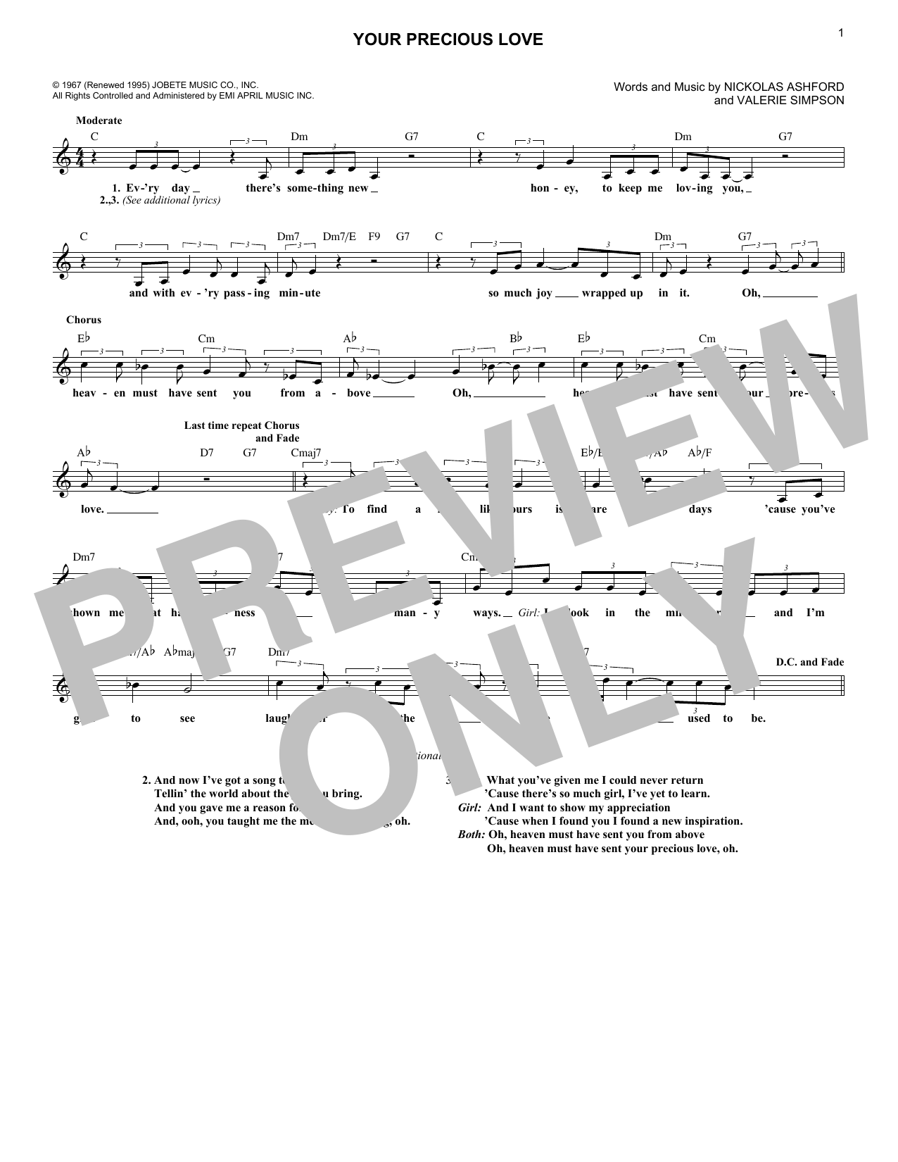 Produktbild zu: Your Precious Love