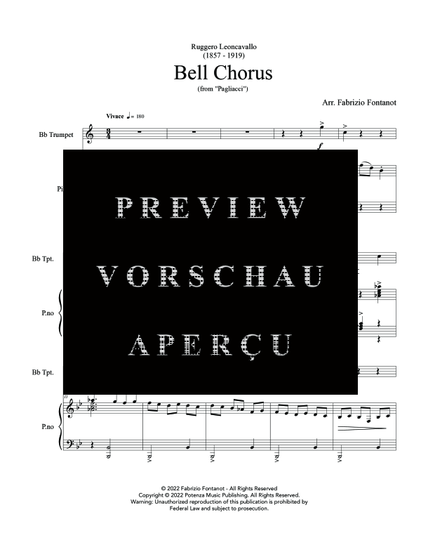 Produktgalerie: Seite 5 von 11 Bell Chorus, , (Trompete in B und Klavier)