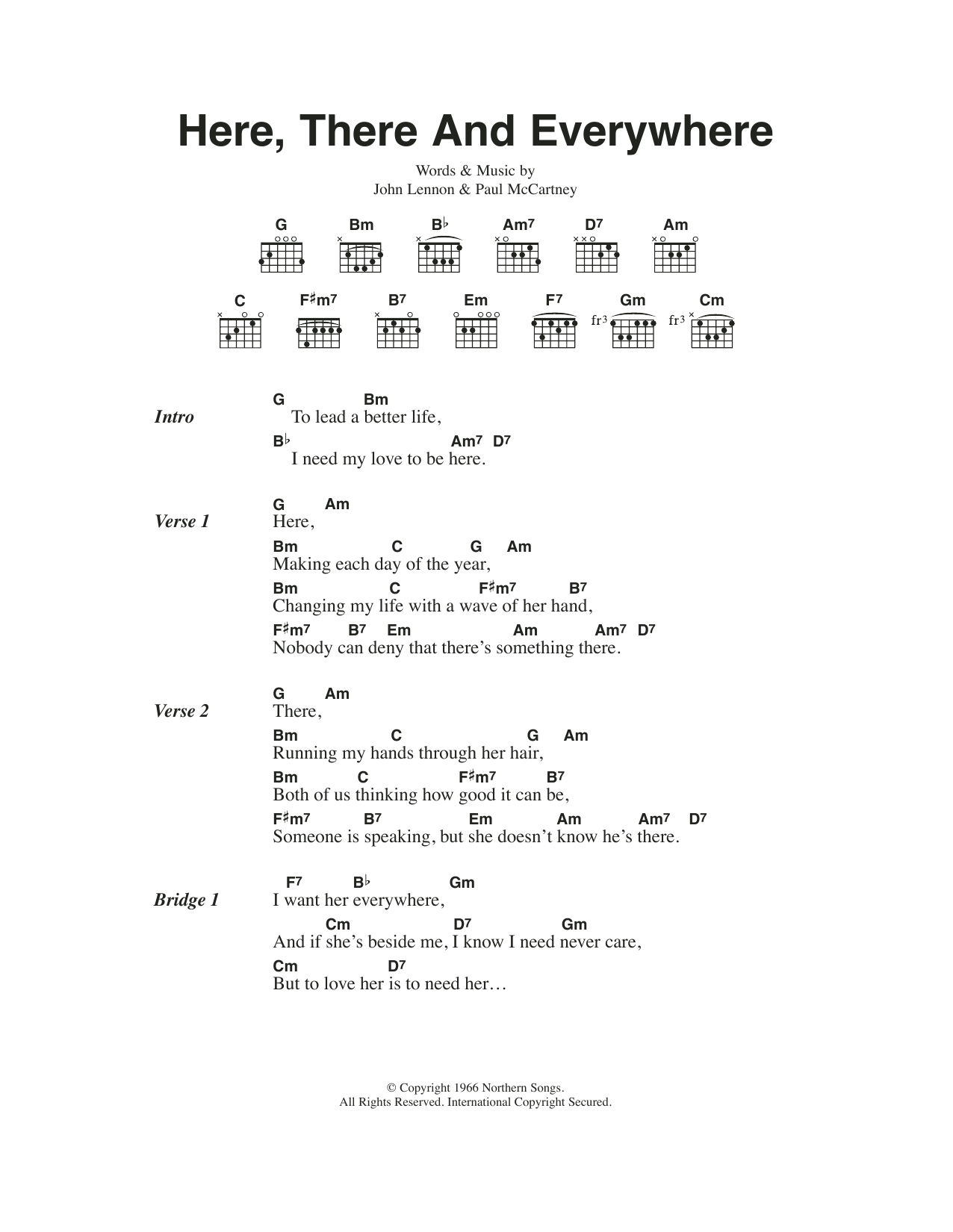 Produktgalerie: Seite 1 von 1 Here, There And Everywhere, The Beatles, Gitarre
