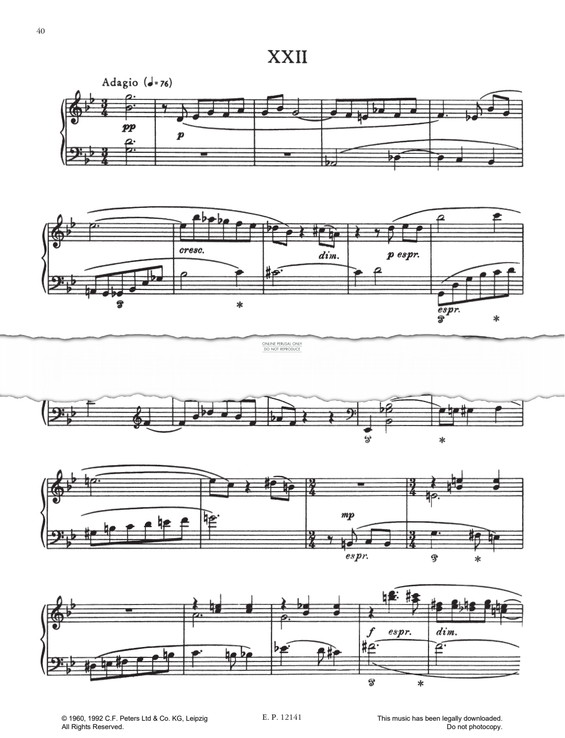 Produktgalerie: Seite 1 von 1 Prelude No.22 (from 24 Preludes Op. 34), Dmitri Shostakovich, Klavier