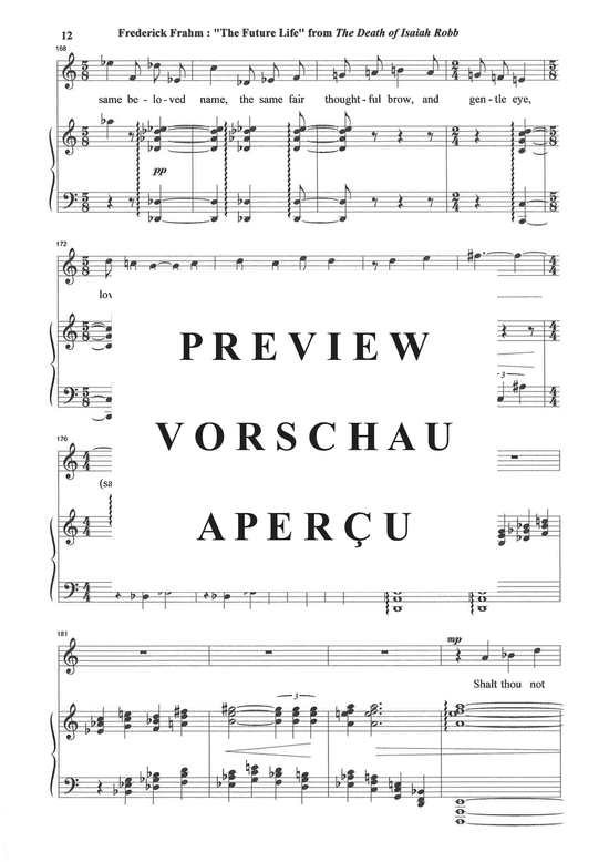 Product gallery: Page 13 of 14 The Future Life from The Death of Isaiah Robb , , (Mezzo-Sopran + Klavier)