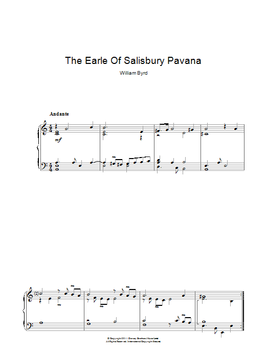 Produktbild zu: The Earle Of Salisbury Pavana