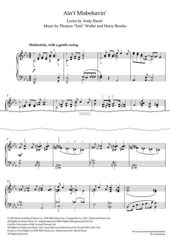 Produktbild zu: Ain't Misbehavin'
