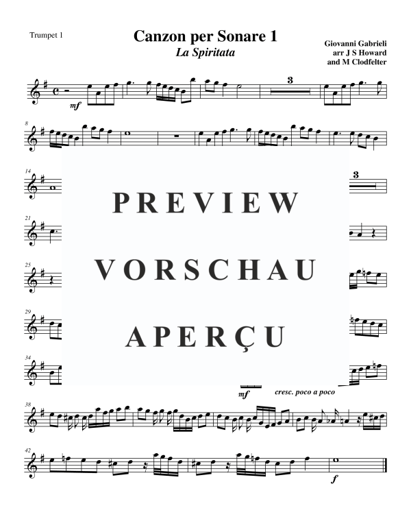 Product gallery: Page 7 of 10 Canzone per Sonare Nr. 1 - La Spiritata, , Trumpet Quartet