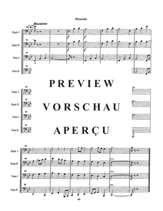 Product gallery: Page 8 of 14 Flourish , , (Tuba Quartett EETT)