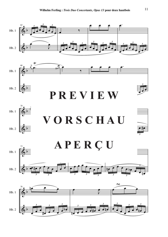 Product gallery: Page 12 of 21 Three Duos Concertants, Opus 13 , , (Oboe duet)