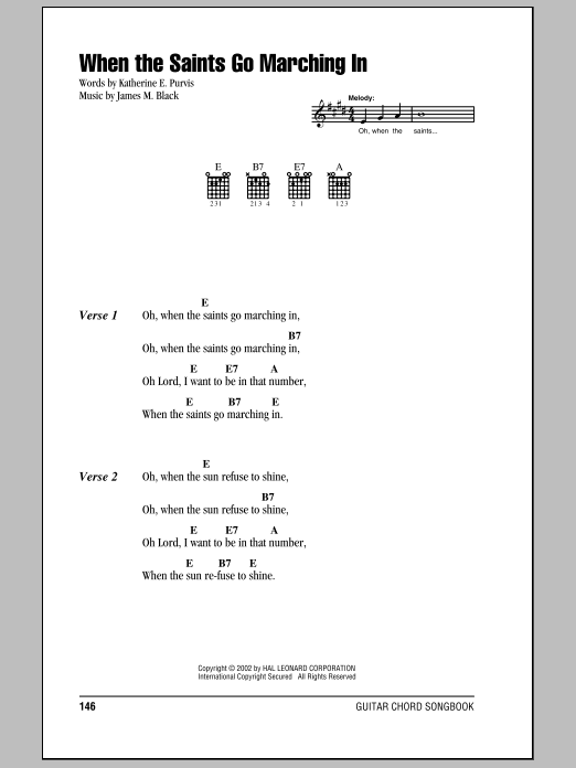 Produktgalerie: Seite 1 von 1 When The Saints Go Marching In, Louis Armstrong, Gitarre
