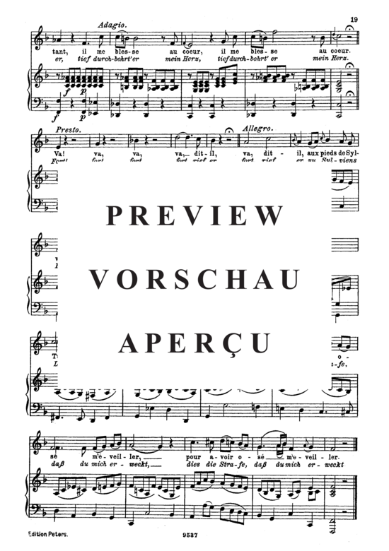 gallery: Dans un bois solitaire, K.308-295b , , (Gesang tief + Klavier)