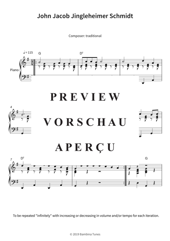 Produktbild zu: John Jacob Jingleheimer Schmidt Lars Opfermann
