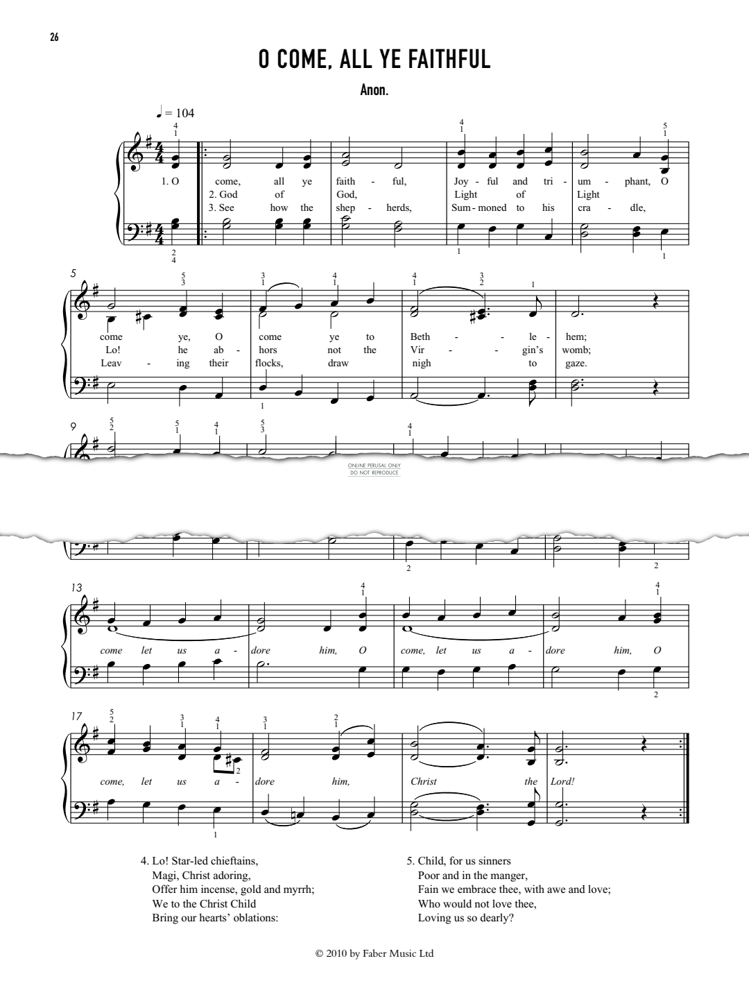gallery: O Come All Ye Faithful, Anon
