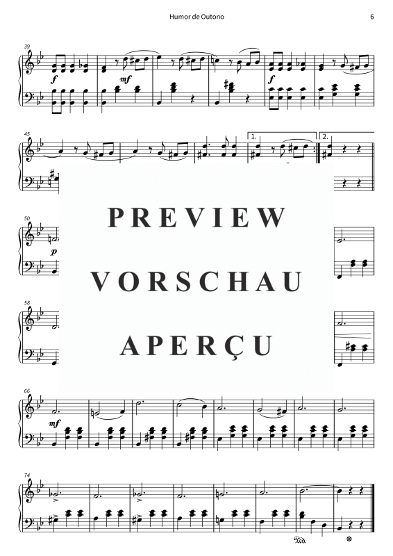 gallery: Cores de outono - Peças fáceis para piano para dias dourados, , (Klavier Solo)