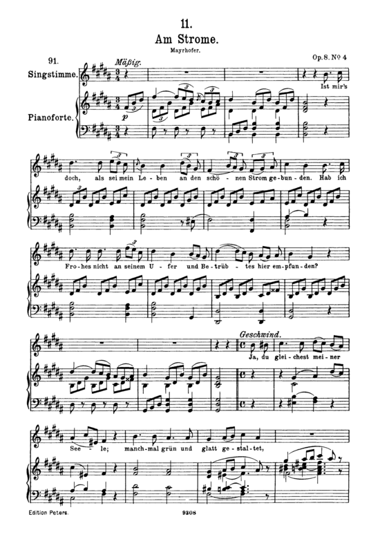 Product picture to: Am Strome D.539Franz Schubert