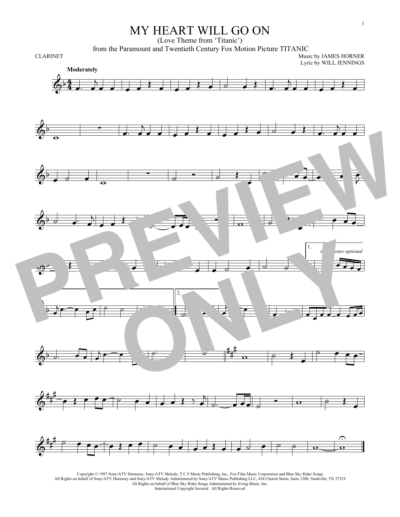 Product gallery: Page 1 of 1 My Heart Will Go On (Love Theme From 'Titanic'), Celine Dion