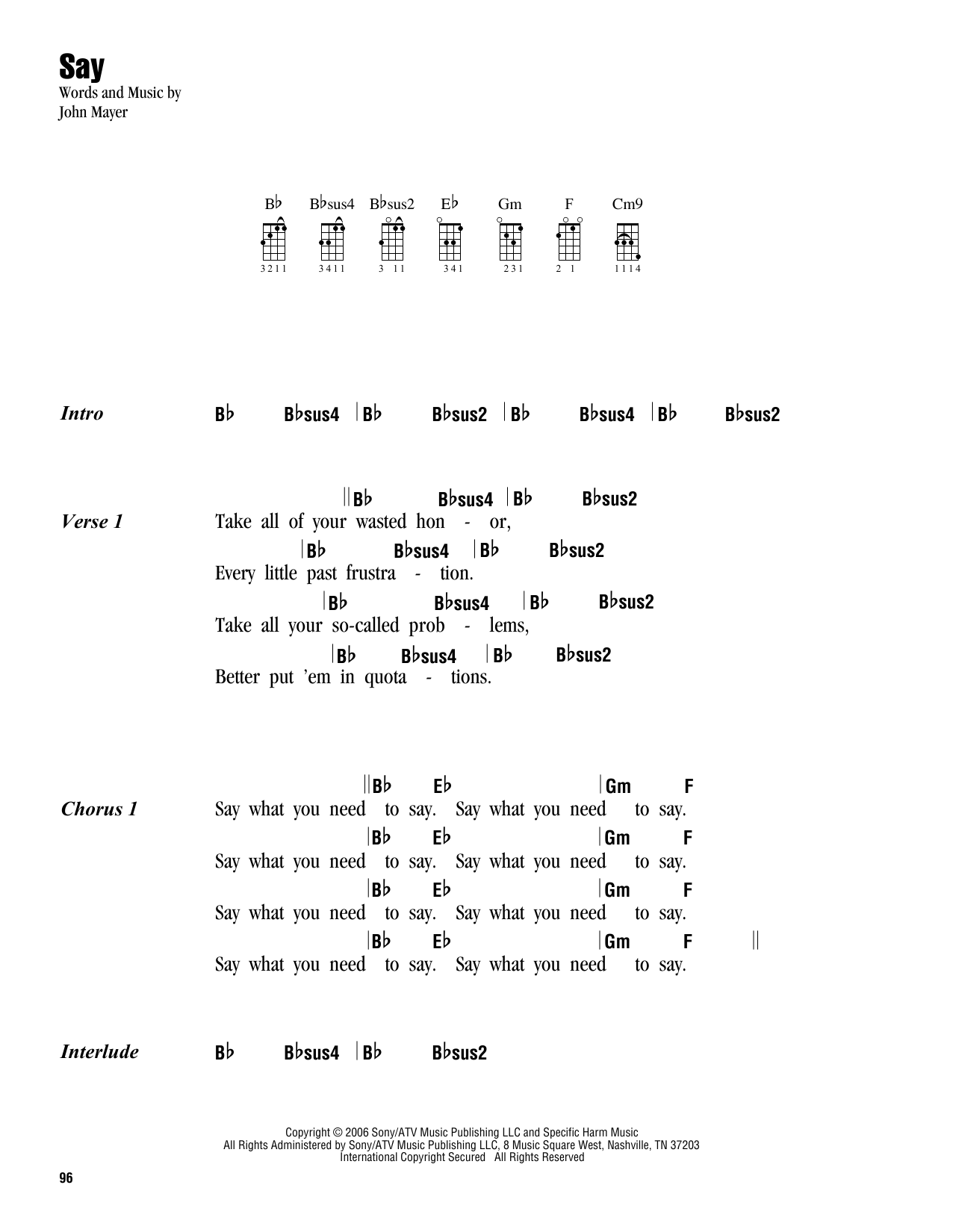 Product gallery: Page 1 of 1 Say, John Mayer