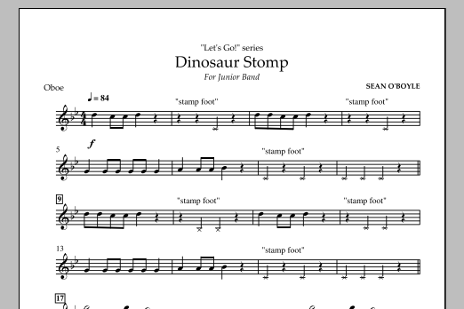 Produktbild zu:  Dinosaur Stomp - Oboe - 
