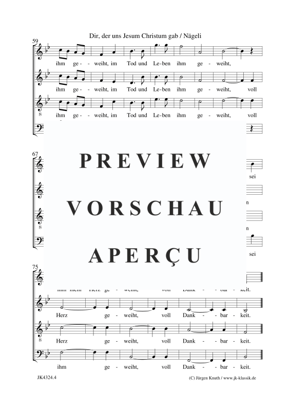 Produktgalerie: Seite 5 von 5 Dir, der uns Jesum Christum gab, , Gemischter Chor