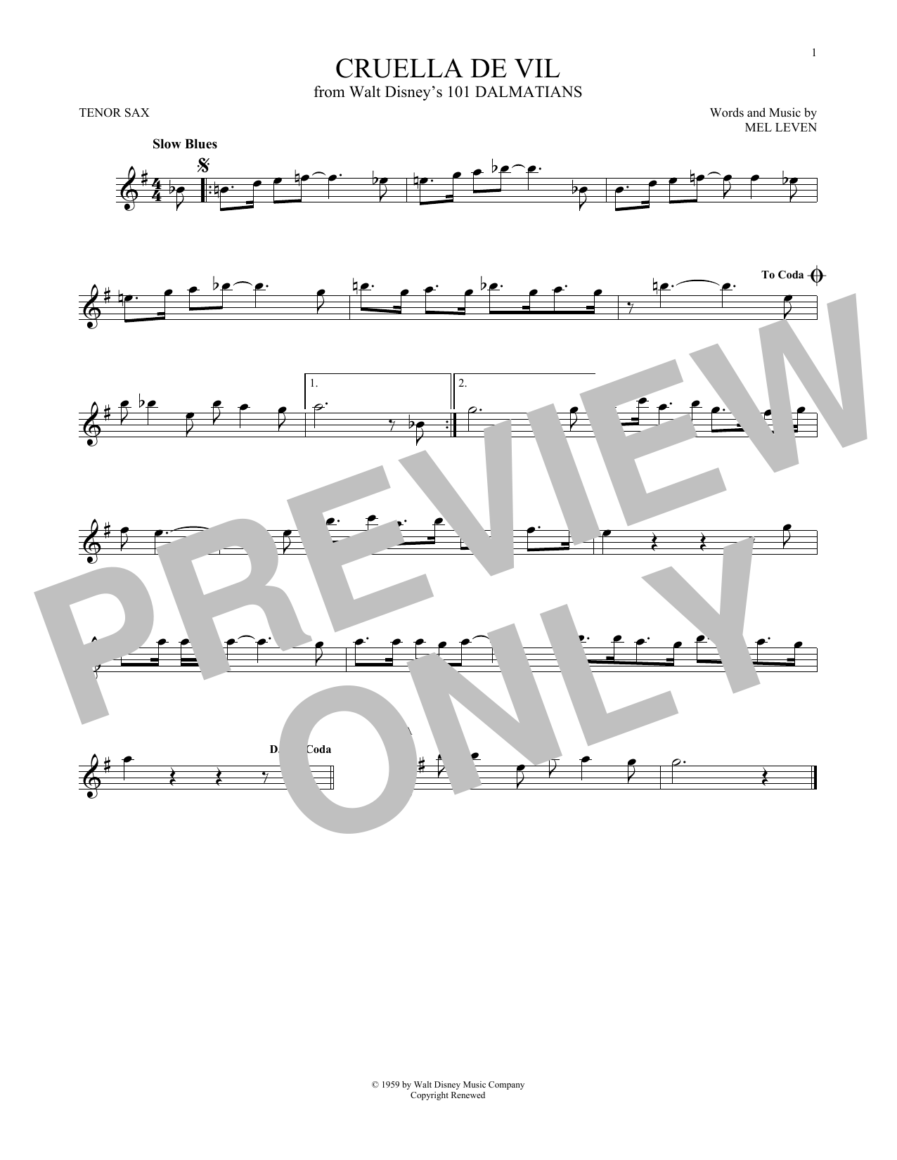 Product gallery: Page 1 of 1 Cruella De Vil (from 101 Dalmations), Mel Leven