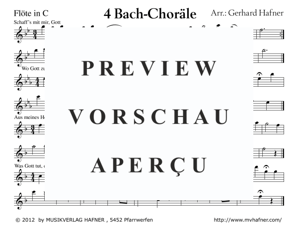 Product gallery: Page 7 of 11 4 Bach-Choräle, , (large wind orchestra)