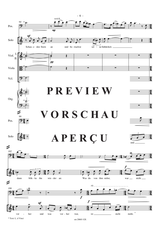 gallery: Wie schön leuchtet der Morgenstern, Partitur , , (Gemischter Chor, Sopran, Posaune, Streicher + Orgel)