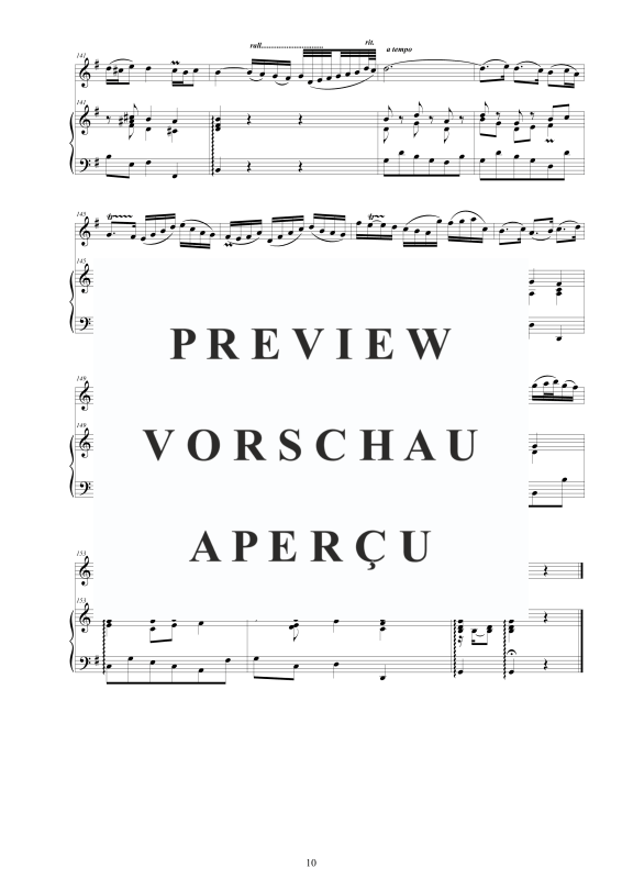 Product gallery: Page 11 of 11 Violin Sonate in E-Moll BWV 1034R, , Violin and Harpsichord/Piano