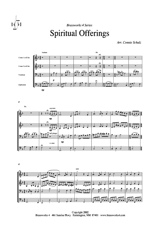 Produktbild zu: Spiritual OfferingsTraditional (arr. Schulz)