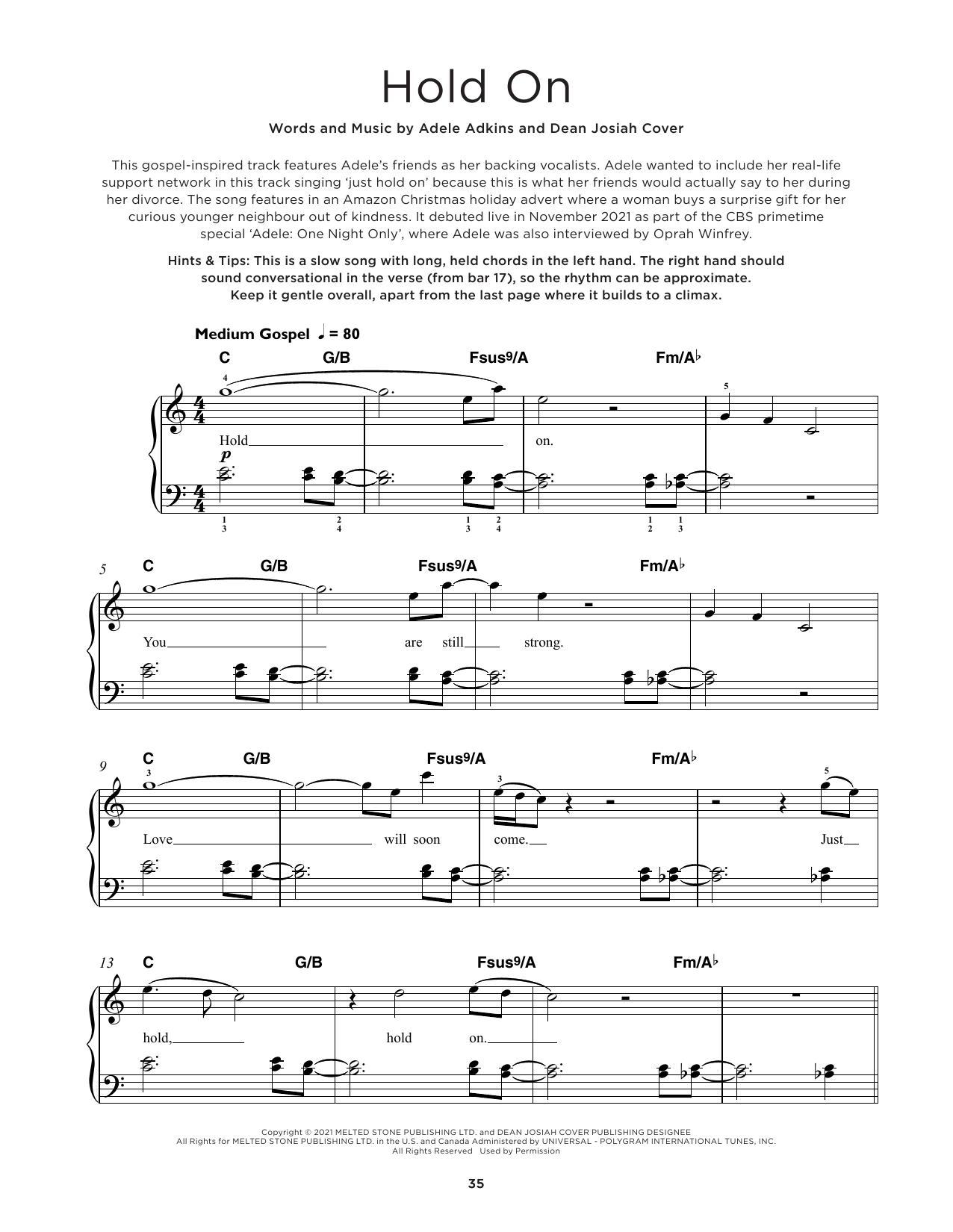 Produktbild zu: Hold On