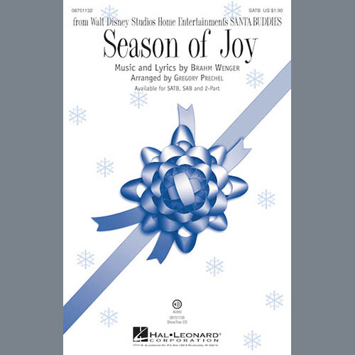 Product picture to: Season Of Joy (from Santa Buddies) (arr. Gregory Prechel)
