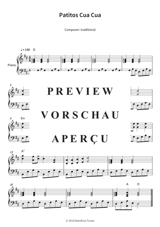 Produktbild zu: Patitos Cua Cua traditional