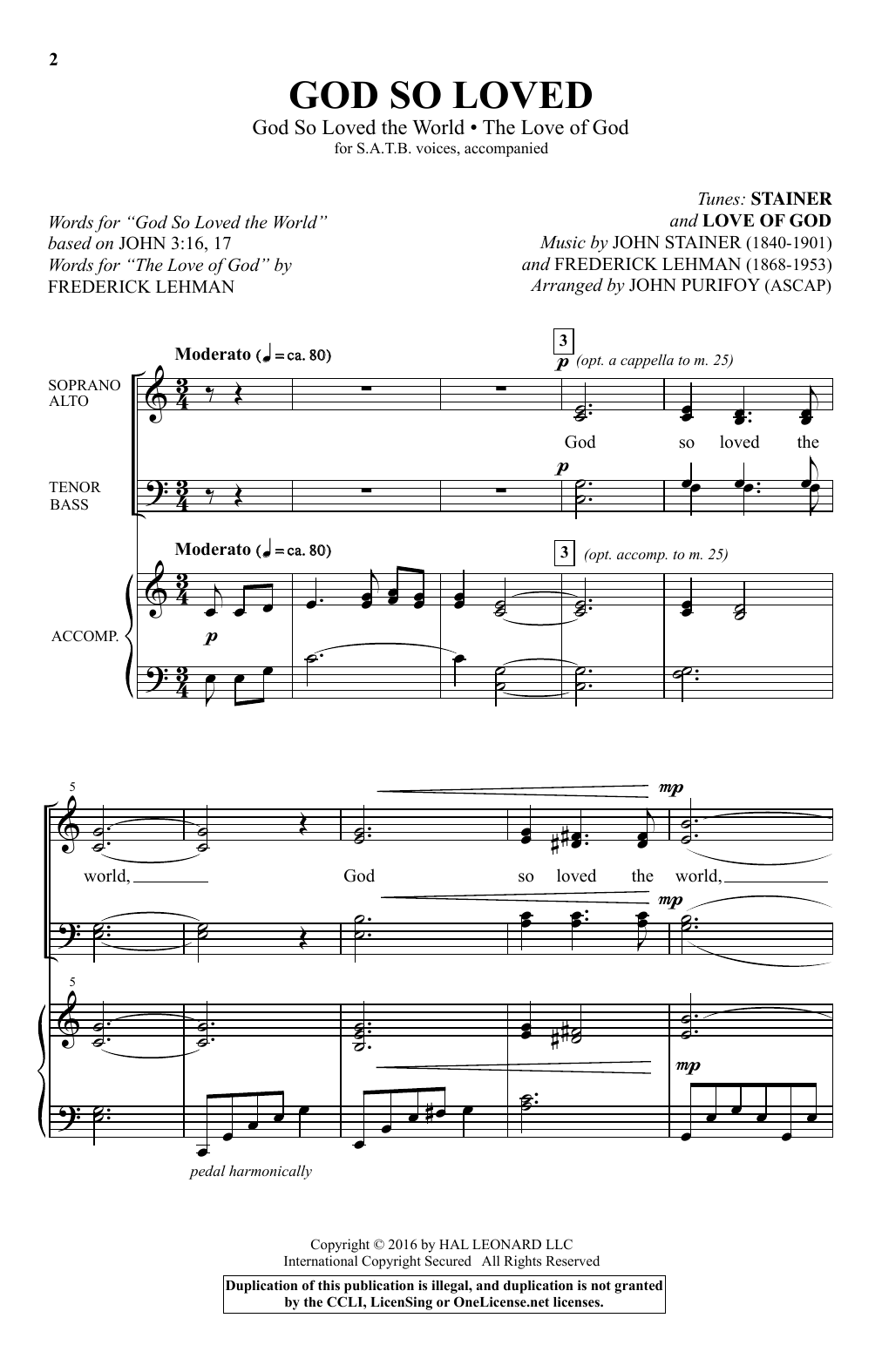 Produktbild zu: God So Loved (With "God So Loved The World" And "The Love Of God")