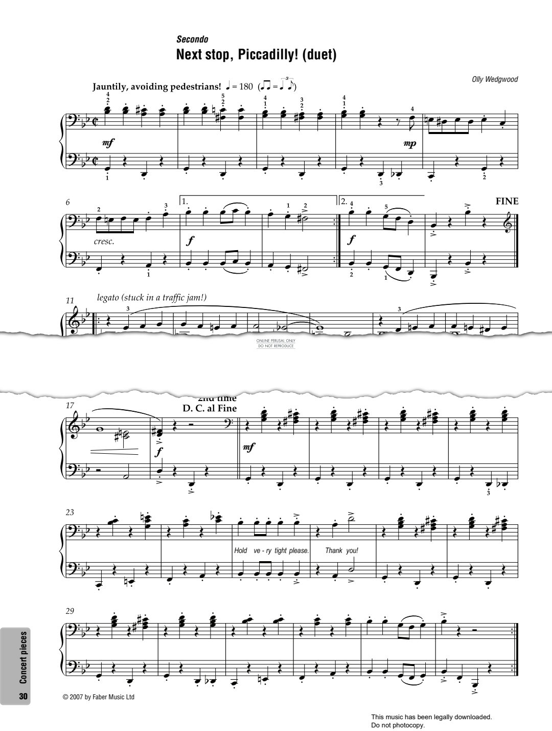 Produktgalerie: Seite 1 von 1 Next Stop, Piccadilly!, Oliver Wedgwood, Klavier