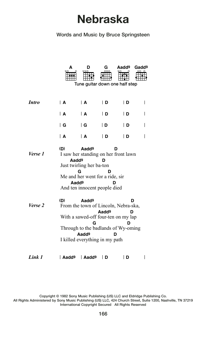 Produktgalerie: Seite 1 von 1 Nebraska, Bruce Springsteen, Gitarre