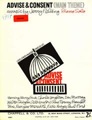 cover: Theme From "Advise And Consent", Jerry Fielding, Gitarre, Klavier