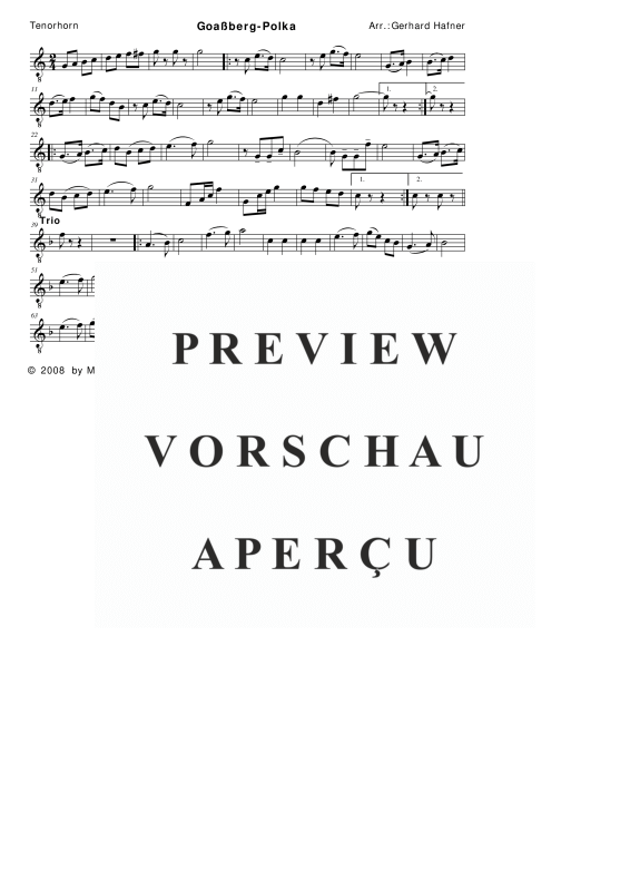 Product gallery: Page 11 of 11 Goaßberg-Polka, , (woodwind and brass)