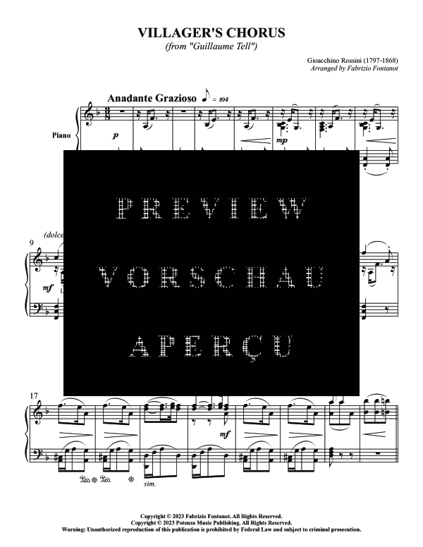 Product gallery: Page 5 of 11 Villager´s Chorus, , (trombone and piano)