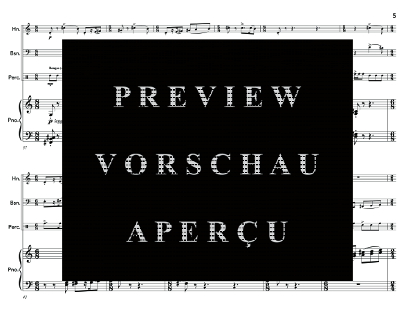 gallery: Wind Music, , (horn in F, bassoon, percussion and piano)