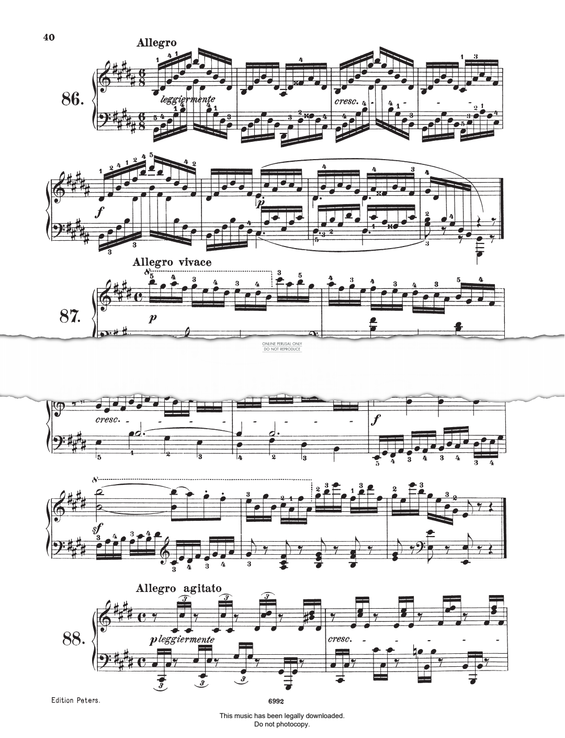 Produktgalerie: Seite 1 von 1 Study (Op. 821, No.87), Carl Czerny, Klavier