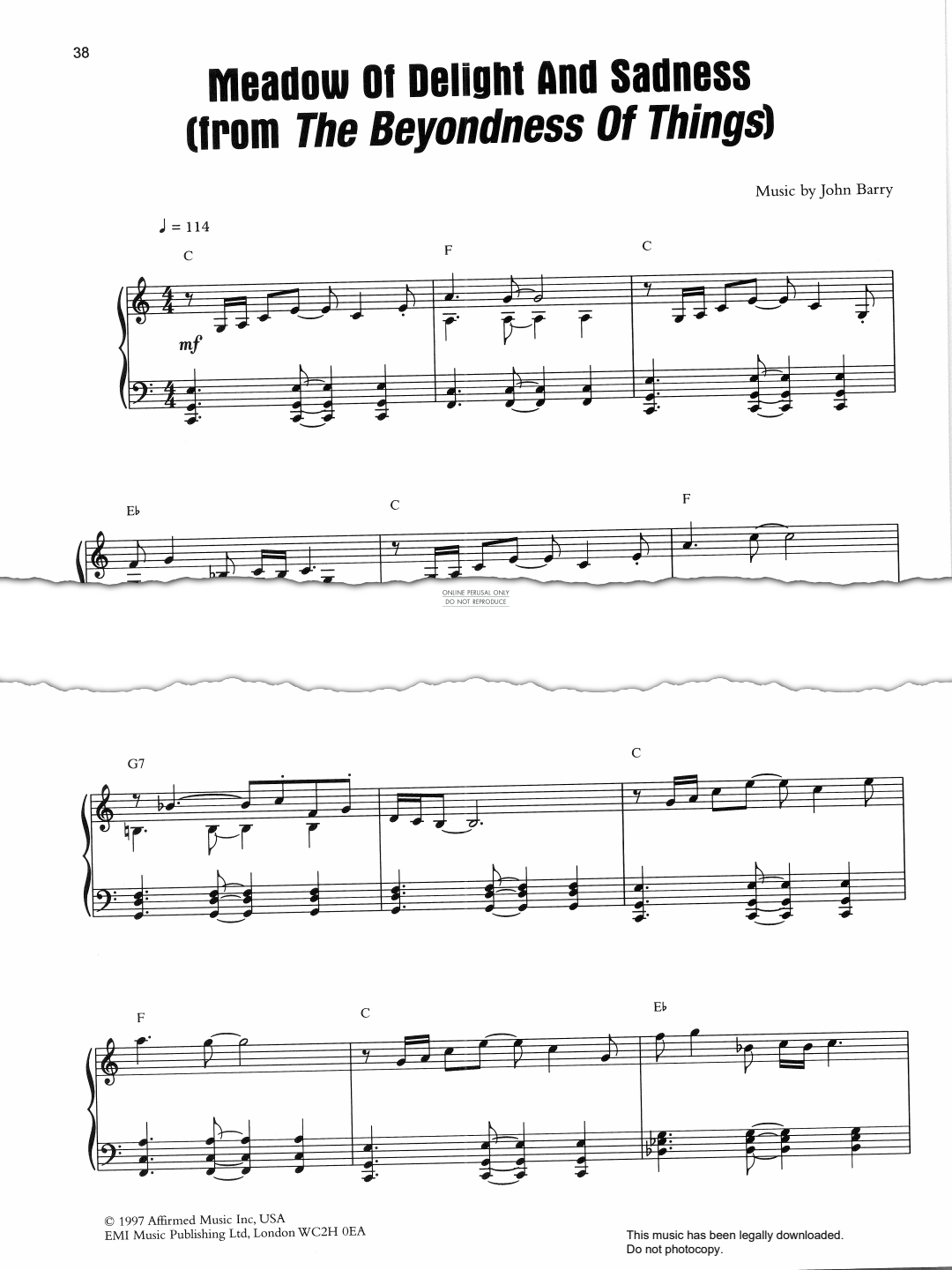 Produktbild zu: Meadow Of Delight And Sadness (from 'The Beyondness Of Things')