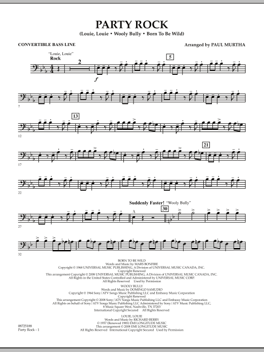 Produktbild zu: Party Rock - Convertible Bass Line