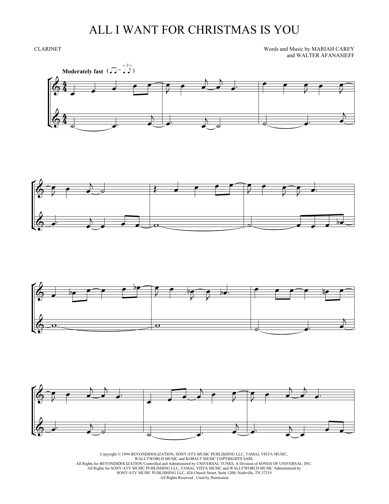 Product gallery: Page 1 of 1 All I Want For Christmas Is You, Mariah Carey