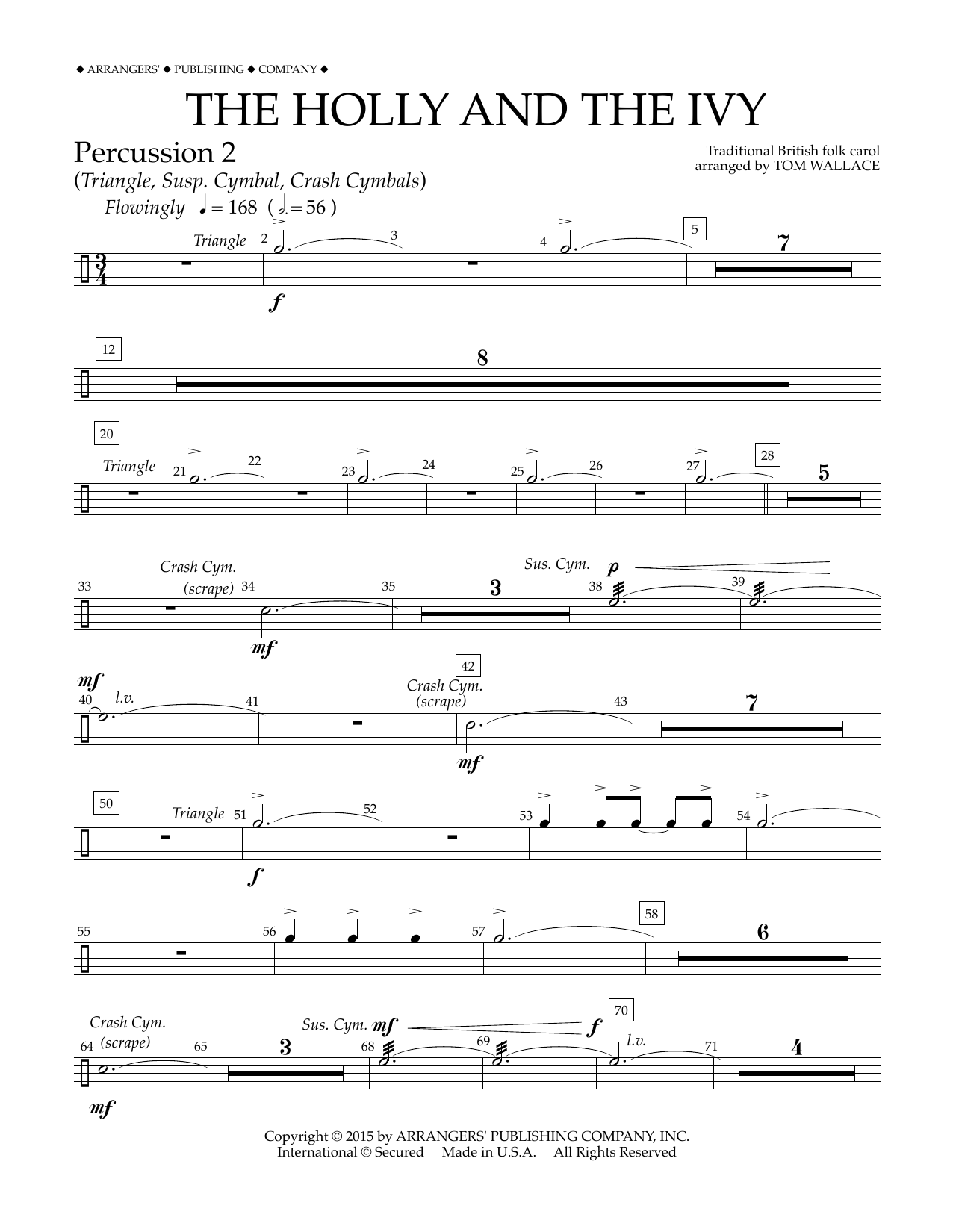 Product gallery: Page 1 of 1 The Holly and the Ivy - Percussion 2, Tom Wallace