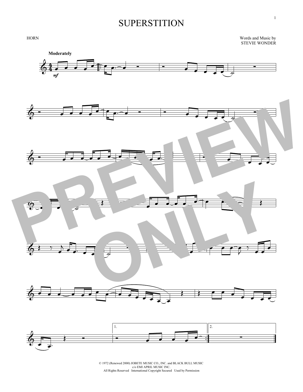 Produktgalerie: Seite 1 von 1 Superstition, Stevie Wonder, Horn