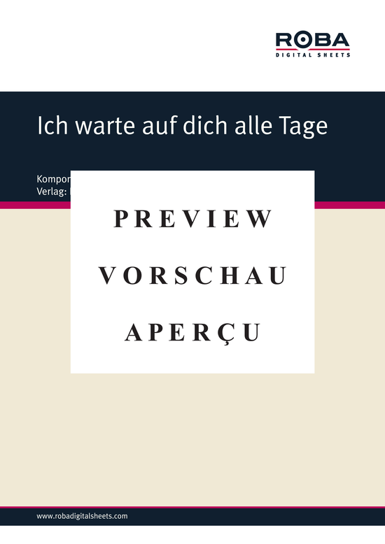 Product gallery: Page 2 of 3 Ich warte auf dich alle Tage , , (accordion)