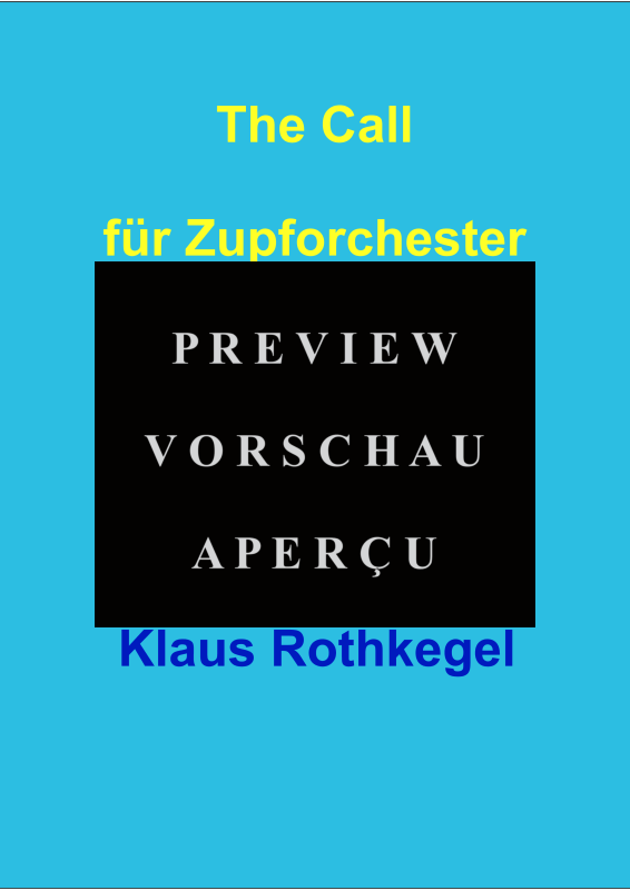 gallery: The Call (Partitur), , Zupforchester