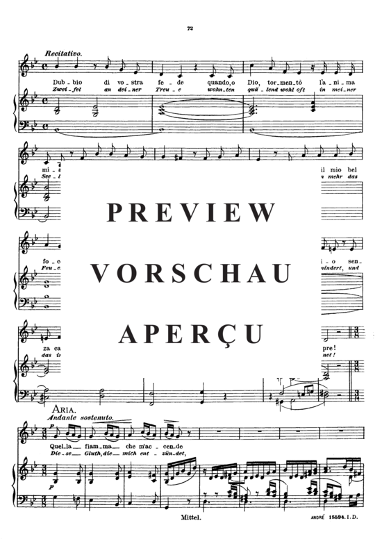 Product gallery: Page 5 of 8 Dopo tante e tante pene, Sieber Ferdinand, Medium Voice and Piano