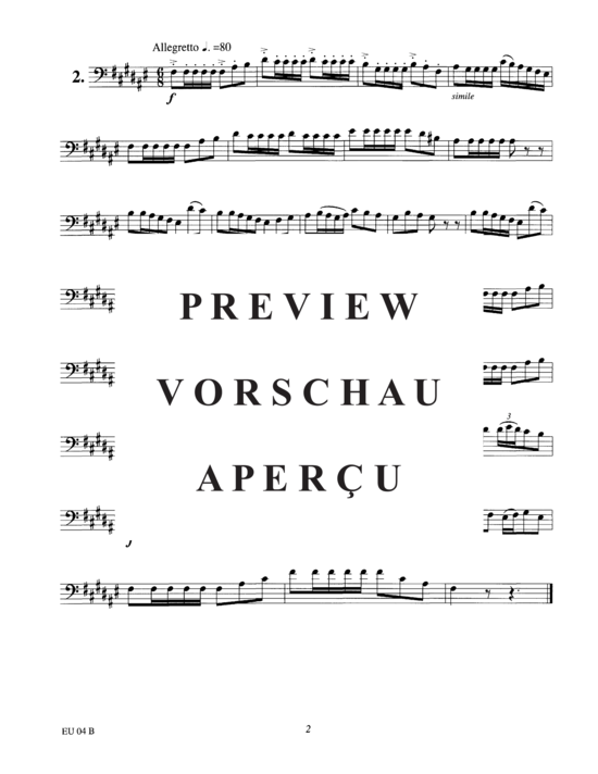 Product gallery: Page 6 of 21 Etudes for Euphonium, Vol. 4 , , (Euphonium Solo)
