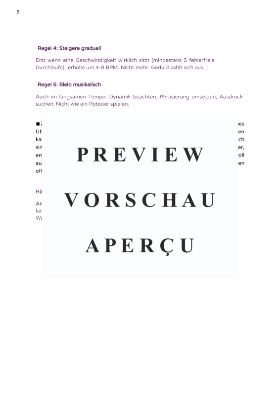 Produktgalerie: Seite 11 von 11 Effektiv Üben - 7 Strategien, um in kürzerer Zeit mehr zu erreichen, , Klavier und alle Instrumente