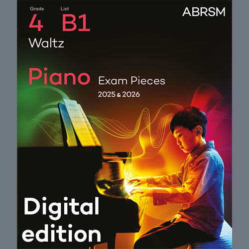 cover: Waltz (Grade 4, list B1, from the ABRSM Piano Syllabus 2025 & 2026), Edvard Grieg, Klavier