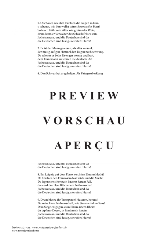Product gallery: Page 3 of 3 Feldmarschall Blücher , , Piano and Voice