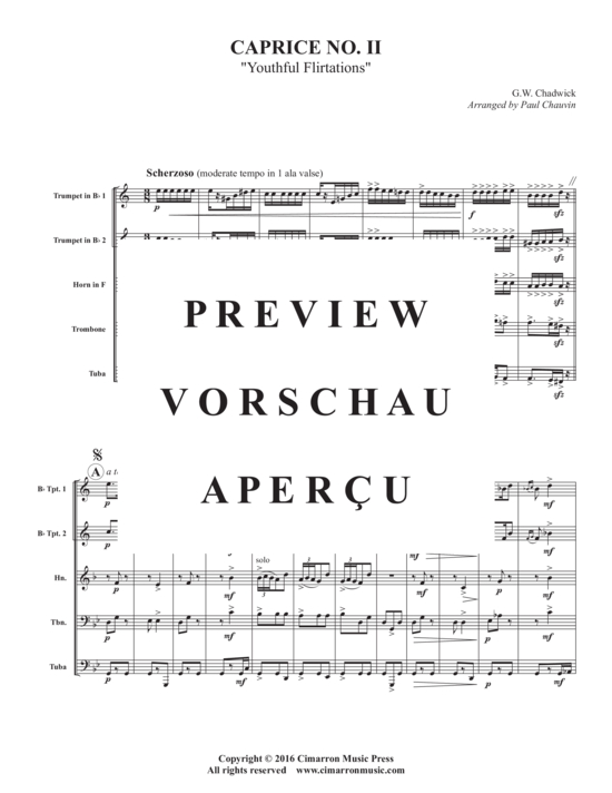 gallery: Caprice No. II , , (Blechbläserquintett)